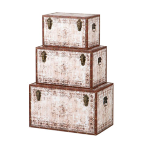 Set 3 Baules 59x35x35 49x30x30 39x25x25 Cm