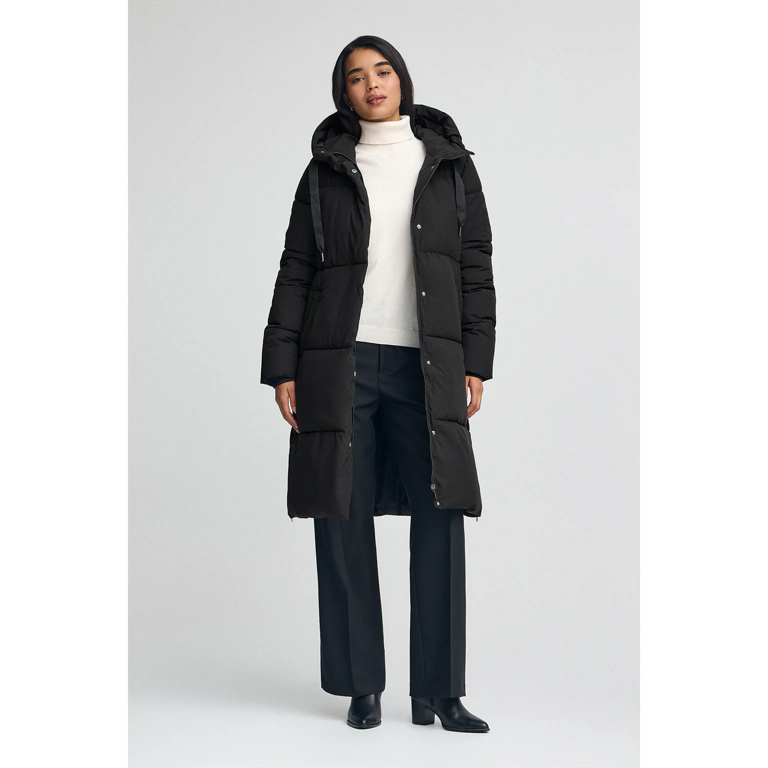 Chaqueta Anne negra con logo Polo Club