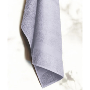 Set 3 asciugamano spugna cotone 100% Made in Italy. Ospite + Salvietta + Telo. Colore LILLA
