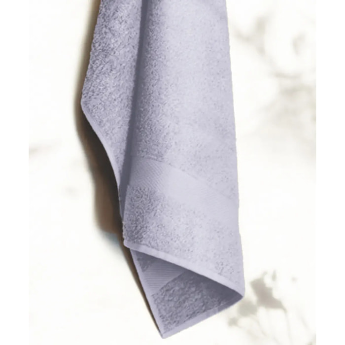 Set 3 asciugamano spugna cotone 100% Made in Italy. Ospite + Salvietta + Telo. Colore LILLA