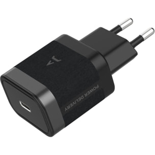 Chargeur + câble ADEQWAT USB-C 35W + Câble USB-C 1M Noir