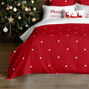 Housse de couette avec pressions 100% coton Laponia 47 rojo