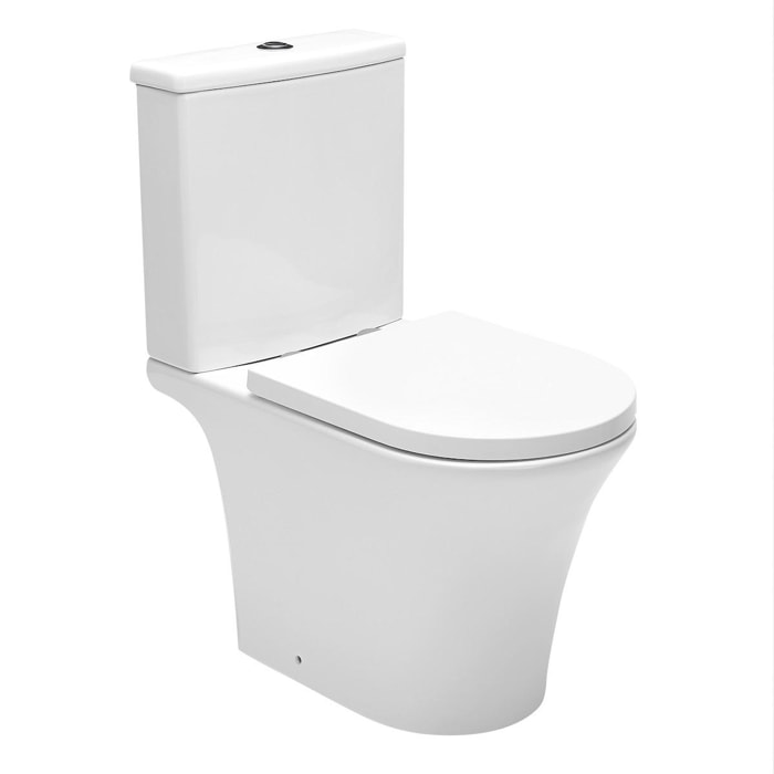 Combi WC à poser sans bride, avec abattant softclose - remplissage par le bas (SATBRE030RREXVP)