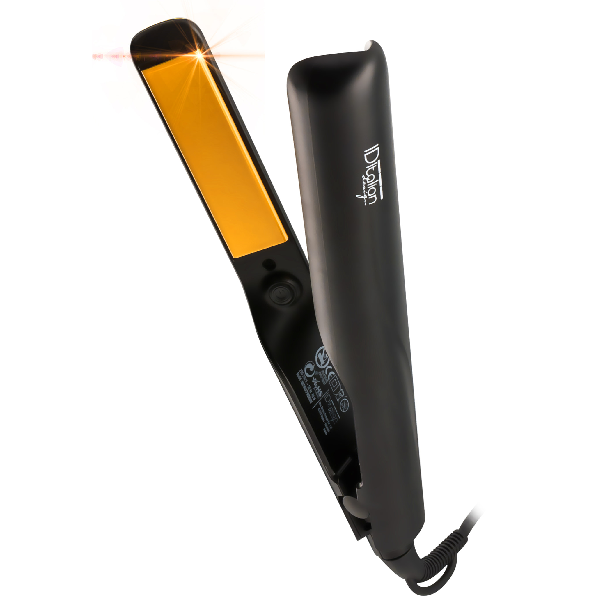 Fer à boucler Twist Premium - Noir et jaune - 35W