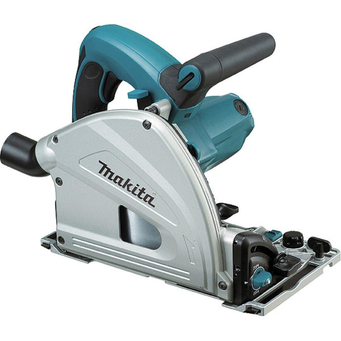 Scie circulaire plongeante 1300W Ø165MM - MAKITA - Avec coffret MAK-PAC + Rail de guidage 1400 mm - SP6000J1