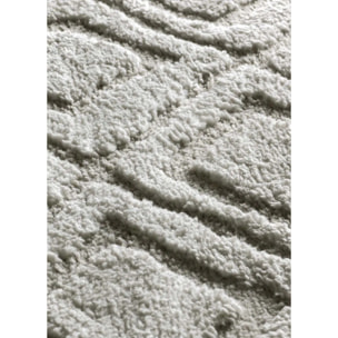 JUNO Alfombra geométrica con relieve gris, varias medidas disponibles.