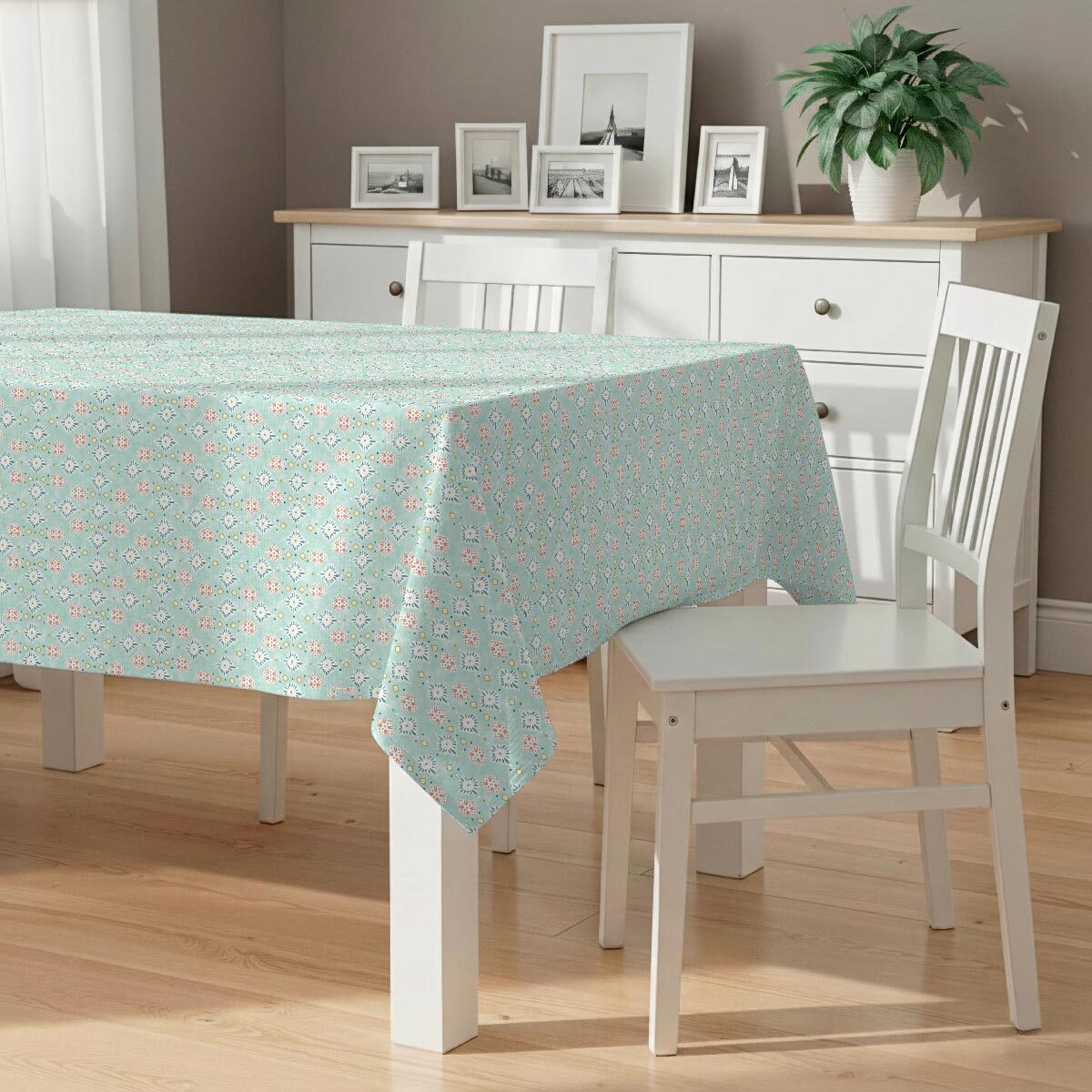 Nappe anti-taches Africa - 100% coton - turquesa