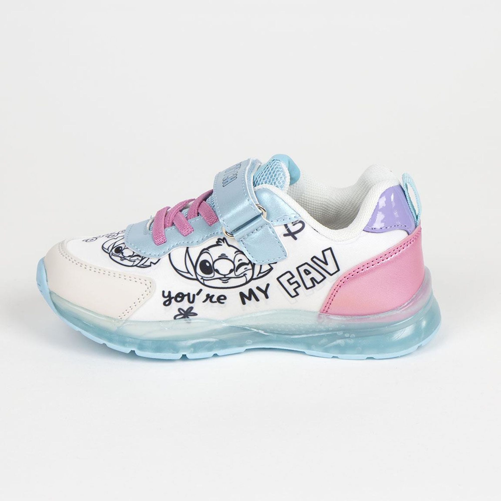 Deportiva Suela Tpr Con Luces Stitch