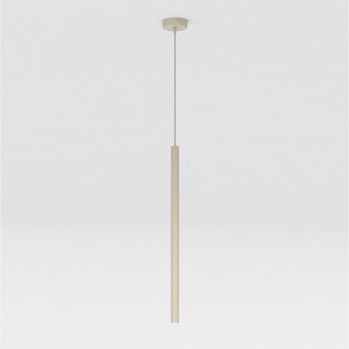 Lampada a sospensione SELTER in acciaio color mokka