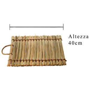 Stuoia Sottopiatto In Rattan. Misure 40 X 30 Cm - Pezzi 6 - 30X40X1cm - Colore: Altro - Bianchi Dino - Cesteria