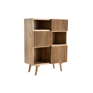Buffet haut en bois manguier massif 3 portes coulissantes L85 cm ALBA