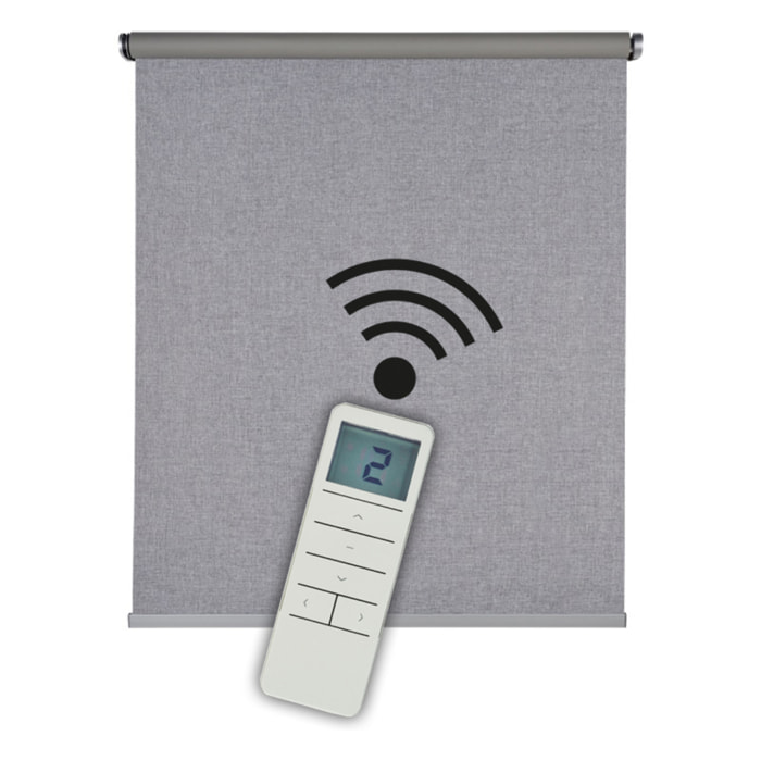 Estor motorizado Opaco DREAM texture Gris