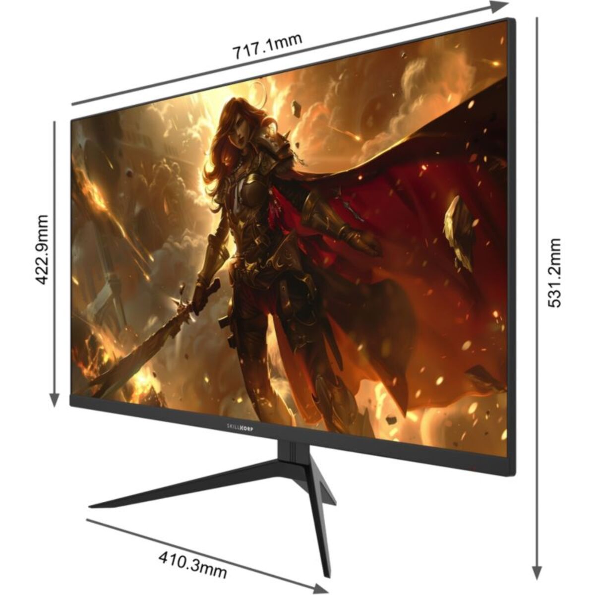 Ecran PC Gamer SKILLKORP M32 32" incurvé VA 2K 180 Hz HDR HDMI 2.1