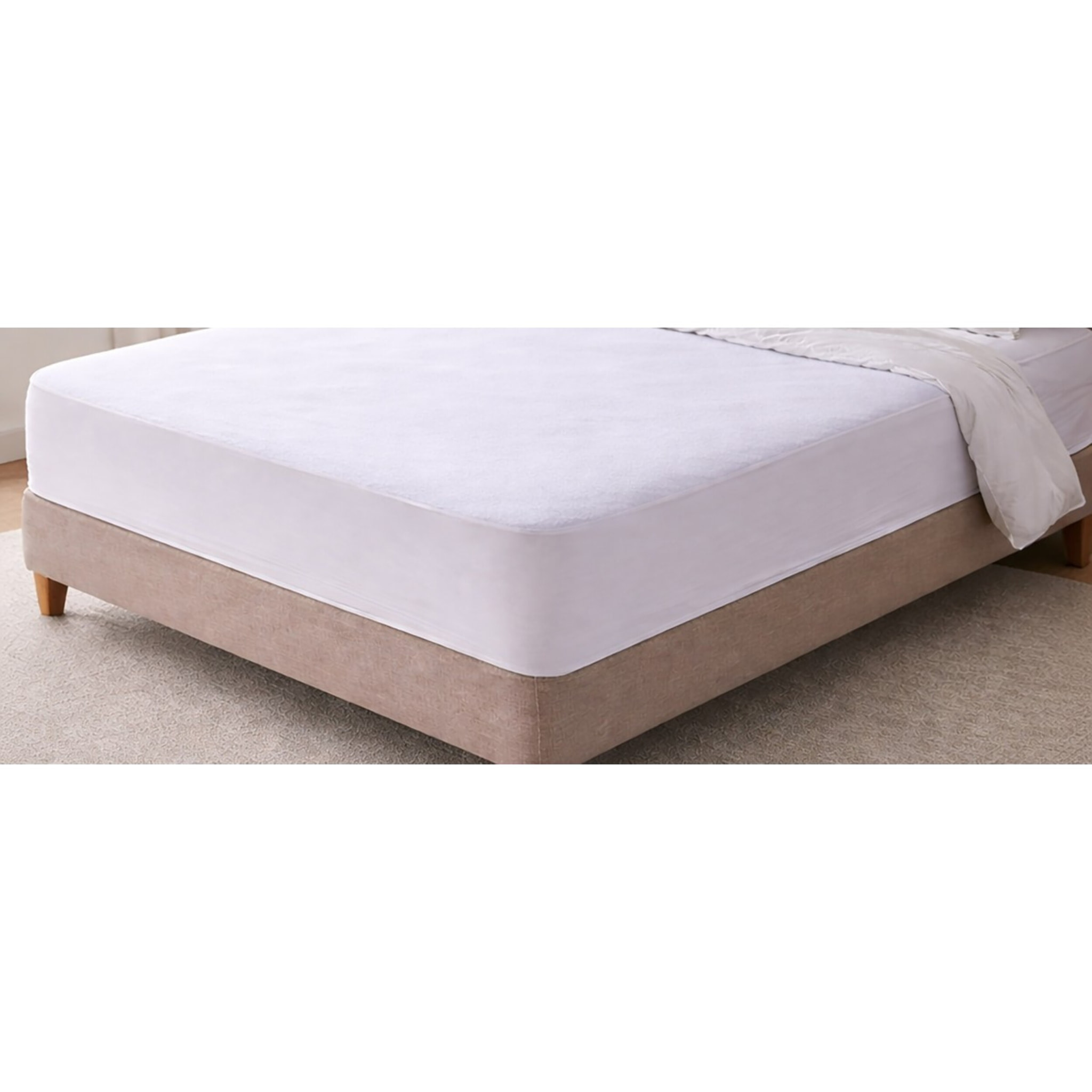 Lot de 2 Protège matelas, en coton, imperméable, bonnet 30 cm