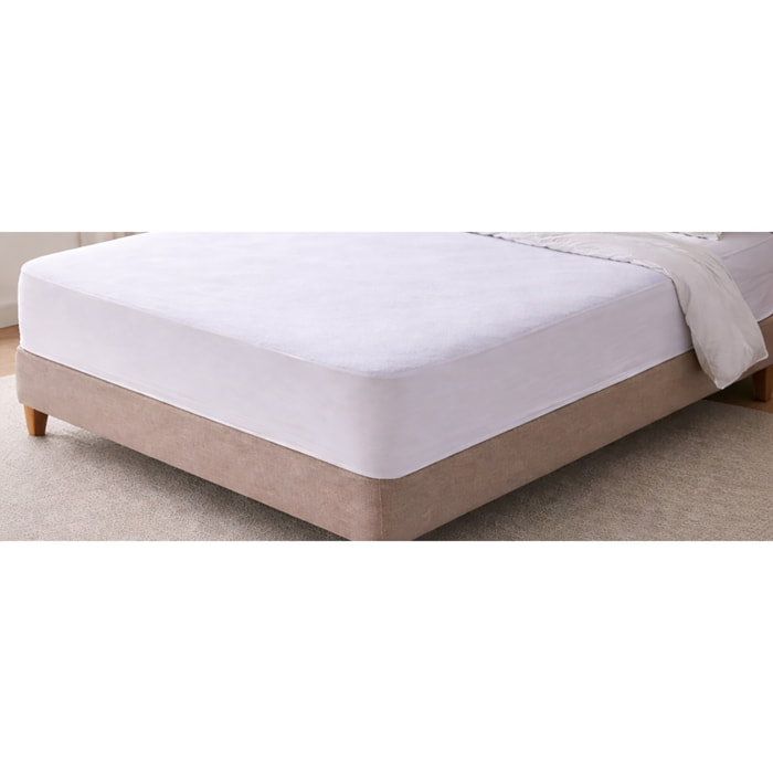 Lot de 2 Protège matelas, en coton, imperméable, bonnet 30 cm