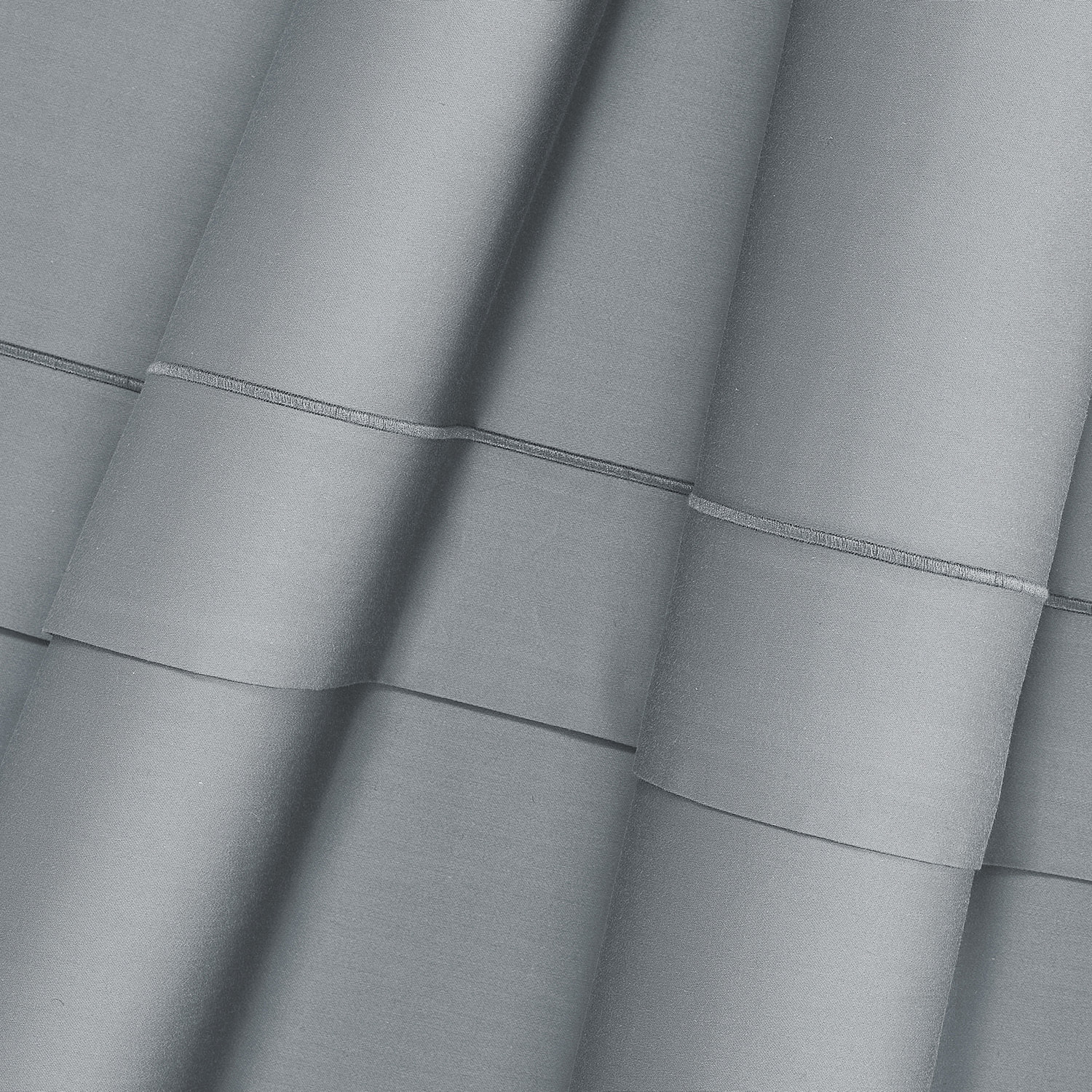 Completo letto in raso tinta unita silver 100% cotone