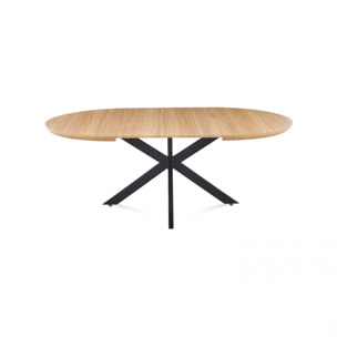 Mesa redonda extensible Asuna Roble Negro