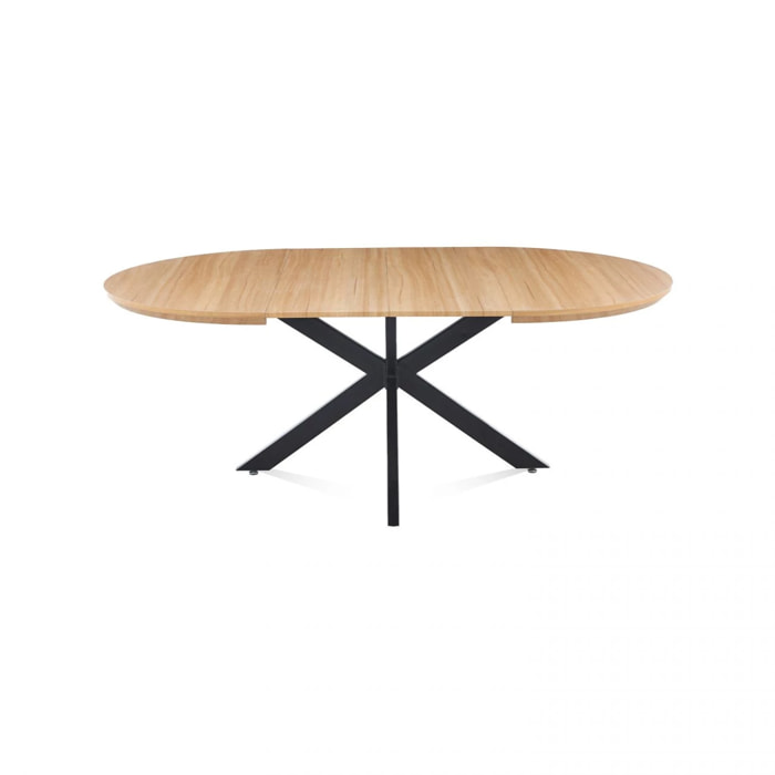 Mesa redonda extensible Asuna Roble Negro