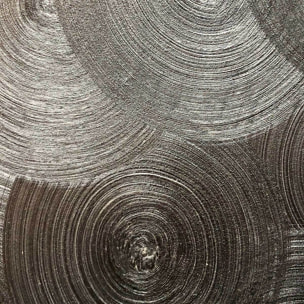 Tableau abstraction cercles métalliques Toile imprimée