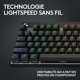 Clavier gamer sans fil LOGITECH Pro X LIGHTSPEED  TKL Tactile Noir
