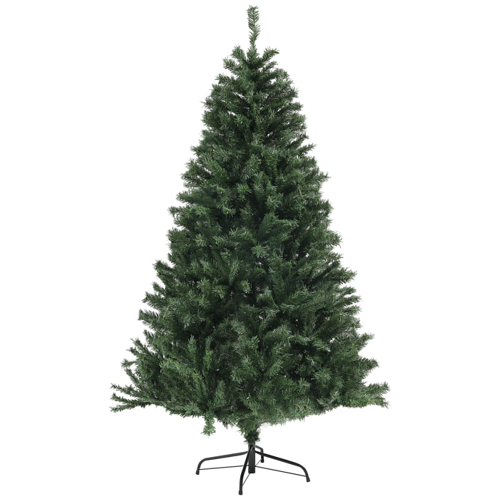 Sapin de Noël artificiel H.180 cm 1 000 branches ignifugées effet réaliste vert