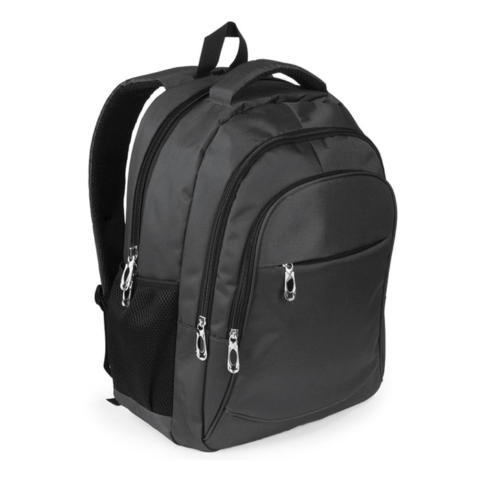 Mochila Arcano de resistente nylon 600D con compartimento interior acolchado para ordenador portátil.