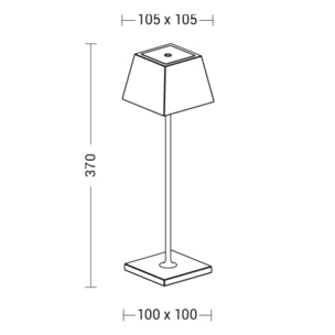 Lampada da tavolo Rossini SIESTA