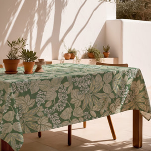 Mantel estampado antimanchas MALENA VERDE