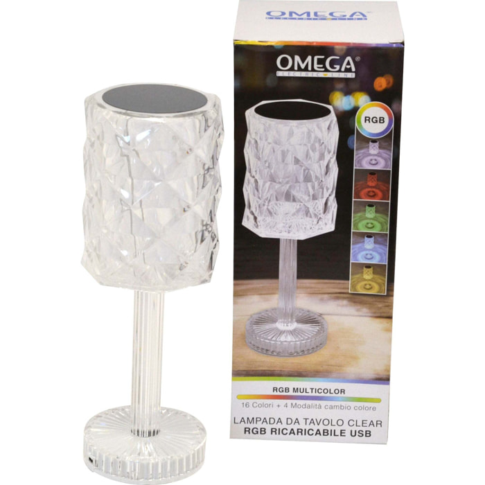OMEGA Lampada da tavolo Clear Rgb