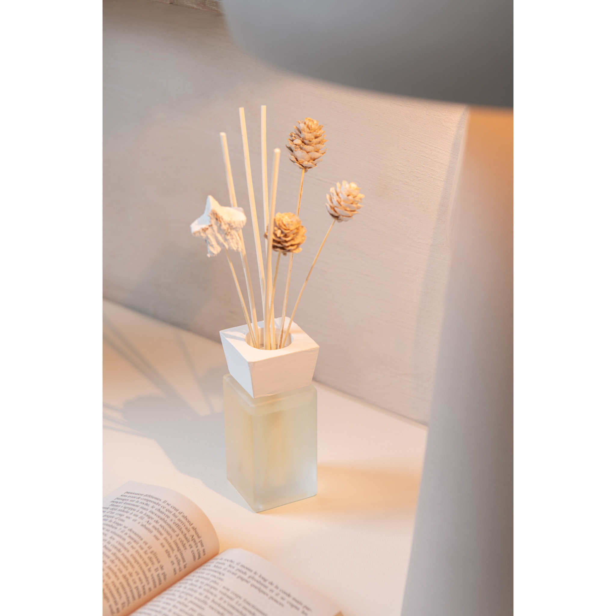 J-Line parfum de maison Eucalyptus - jute - blanc