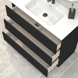 Conjunto de baño IRONA 3C, 100cm, incluye lavabo y espejo