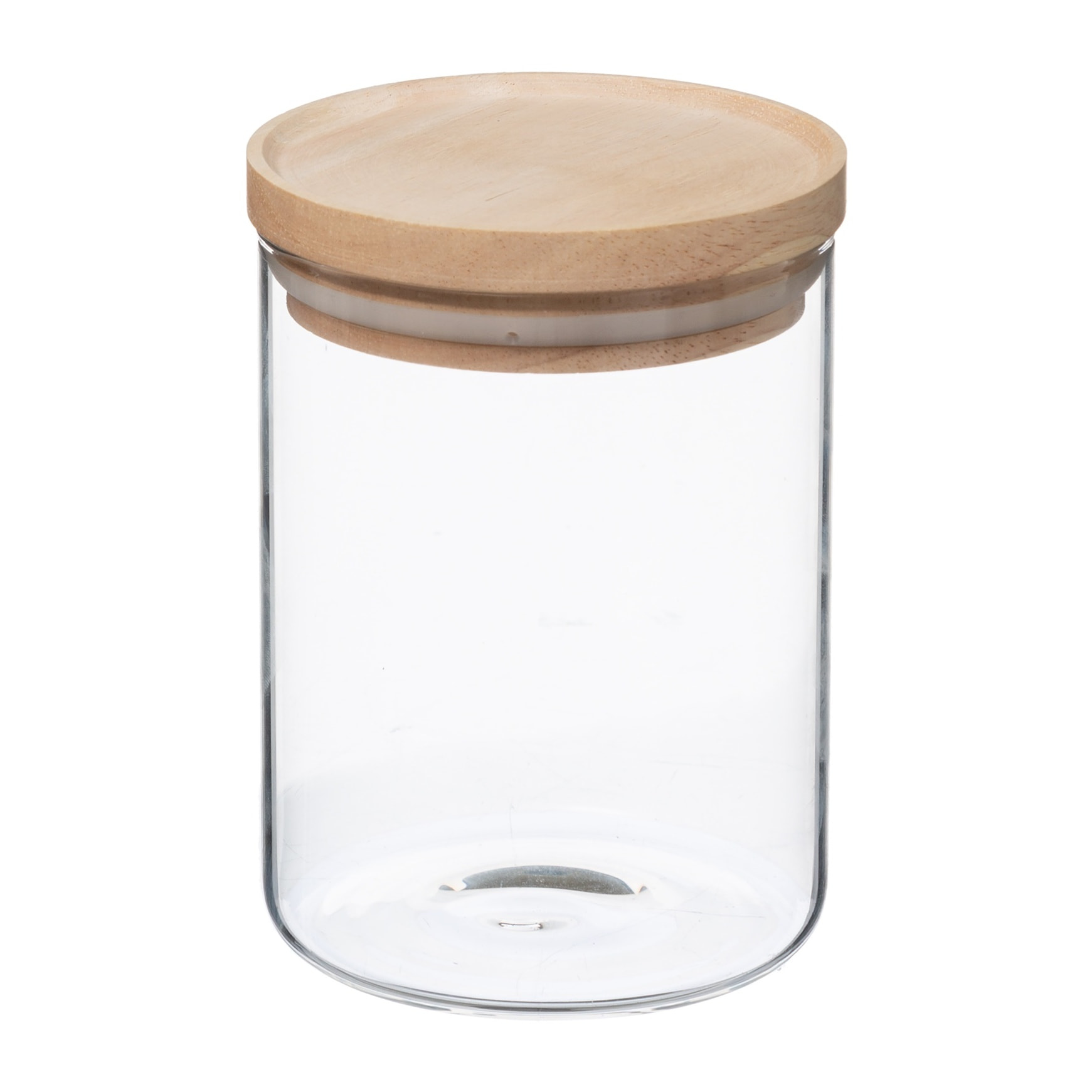 Tarro de vidrio y madera, cierre hermético 600ML