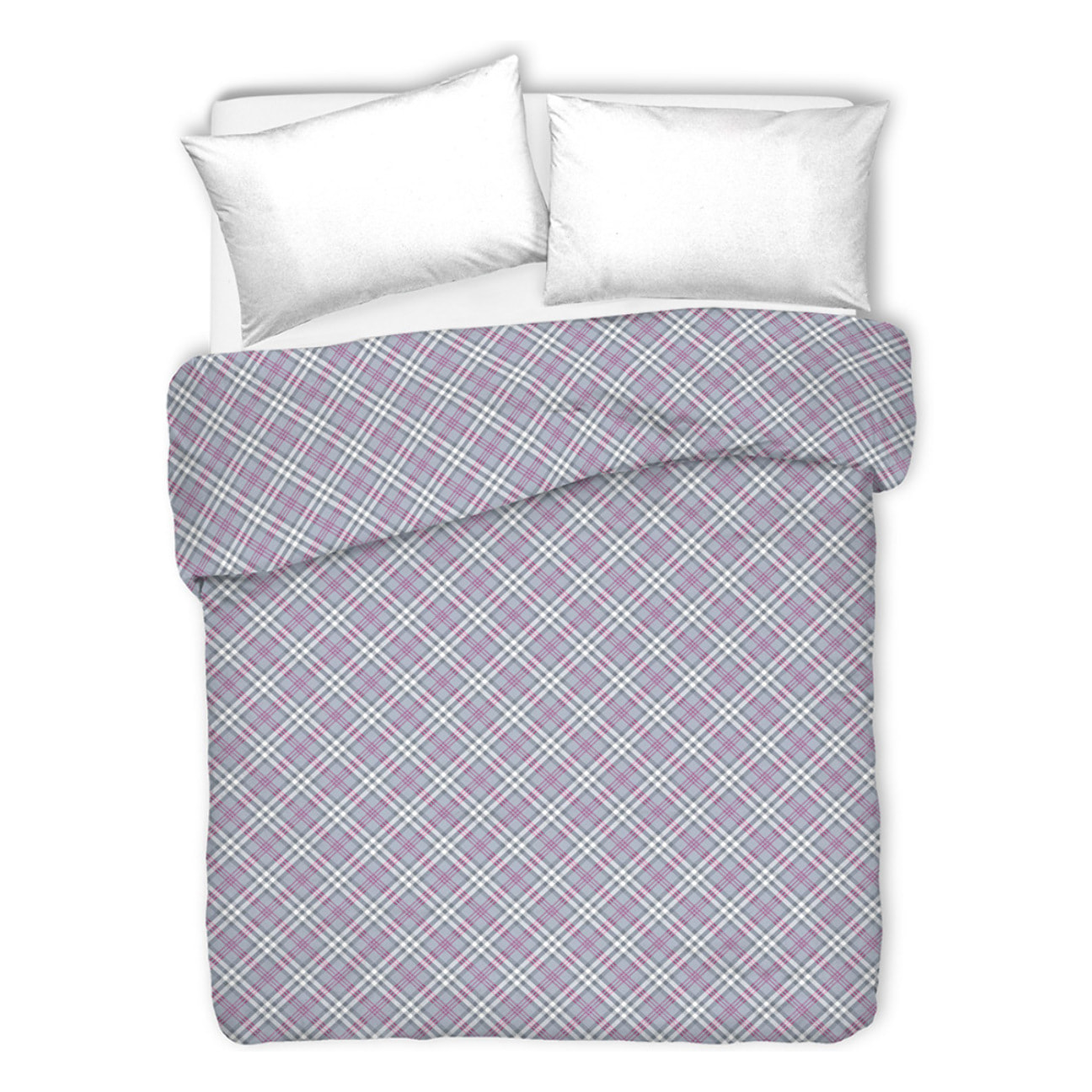Copriletto di cotone scotty grigio 100% cotone