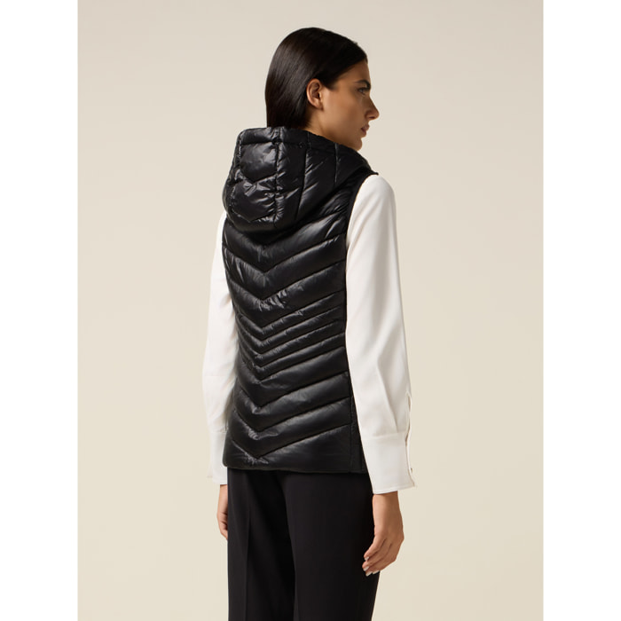 Oltre - Piumino lightweight smanicato - Nero