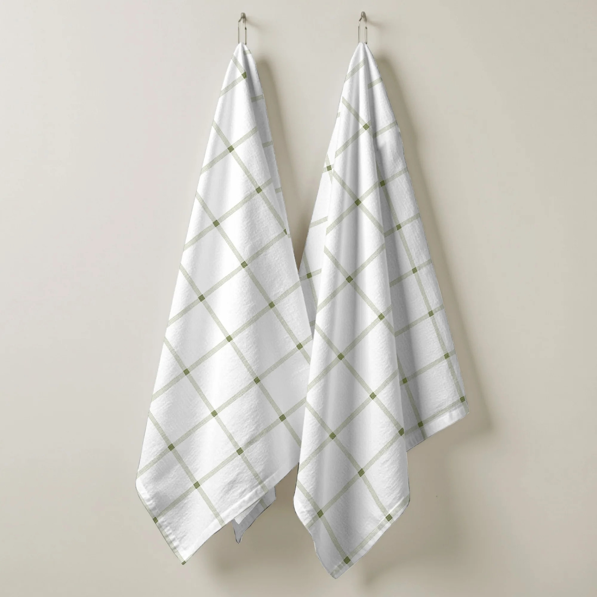 Lot de 2 torchons de cuisine 100% coton Concu