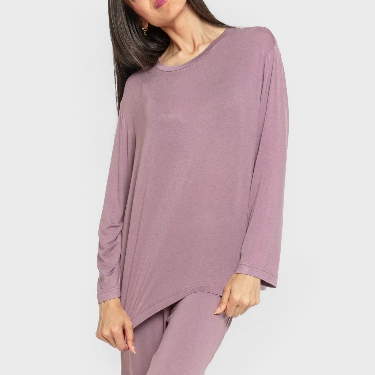 Pijama largo viscosa mujer liso