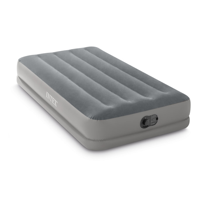 Intex Materasso Gonfiabile Prestige Mid-Rise Singolo, con Pompa USB incorporata, 99x191x30 cm