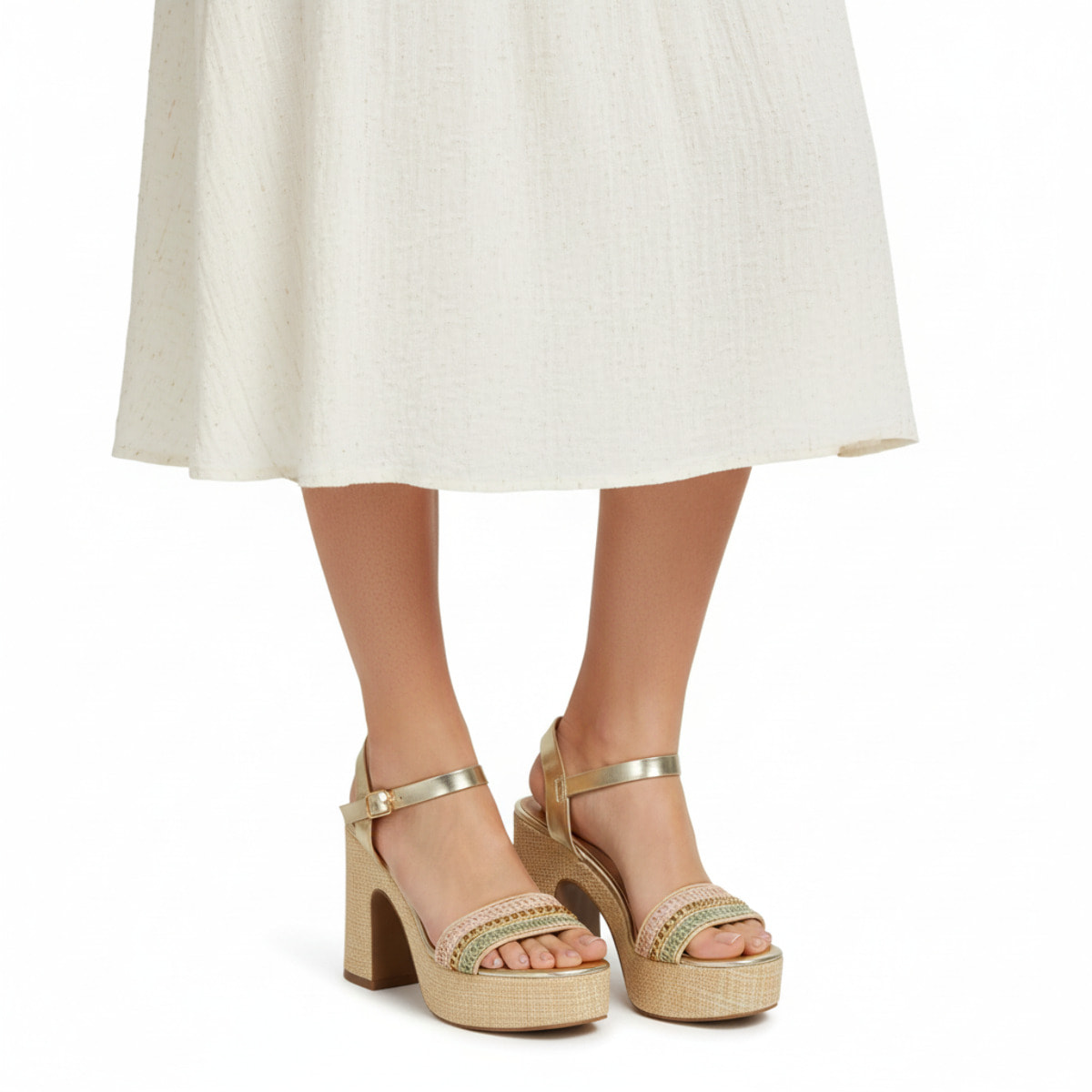 Sandali cinturino - tacco 11,0 cm - plateaux 4,0 cm