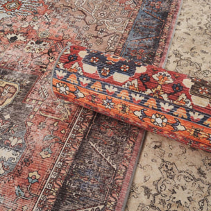 Tapis grand salon  kilim authentique, structure tissée, ADYA élégant