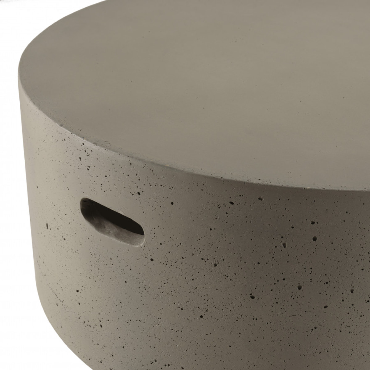 HANS - Table basse ronde 79x79cm béton