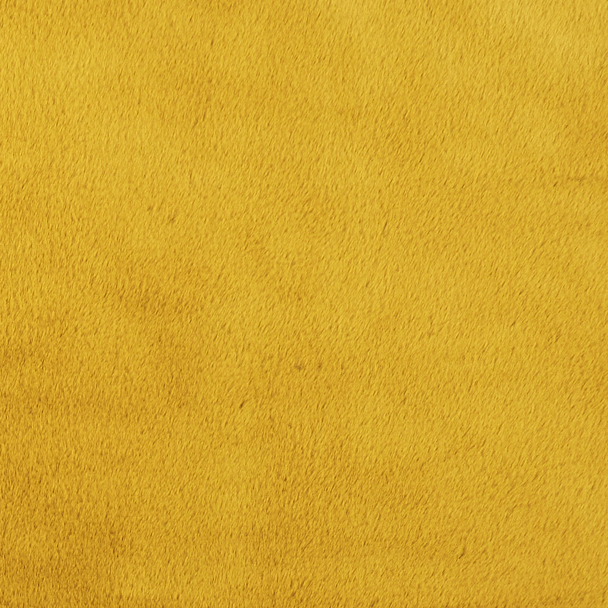 Tapis Imitation Fourrure Fin Moutarde 110x60cm