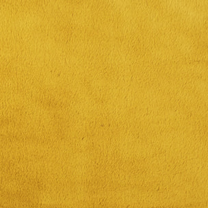 Tapis Imitation Fourrure Fin Moutarde 110x60cm