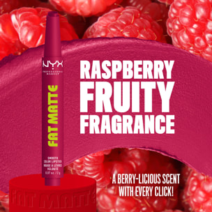 NYX Professional Makeup Fat Matte Rouge à Lèvres Mat Crémeux Hibiscus Hug