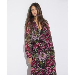 Abito in georgette stampato