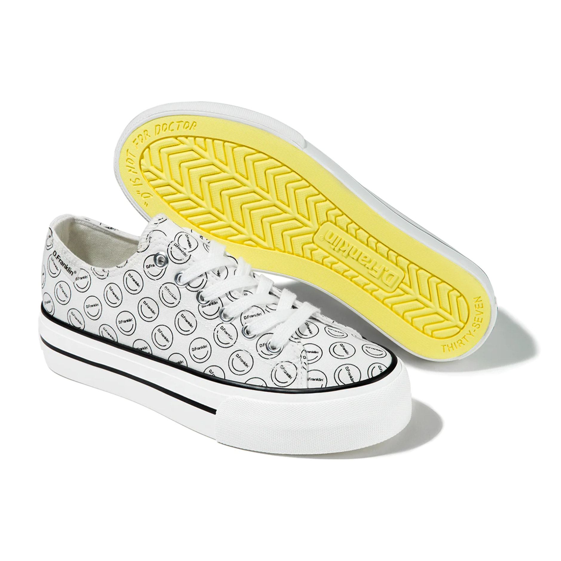 Zapatillas Bajas One Way UV Smiley Pattern D.Franklin