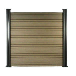 Lot de 6 lames composite de clôture - L160 cm x l25.8cm x ép. 2cm - Terracotta