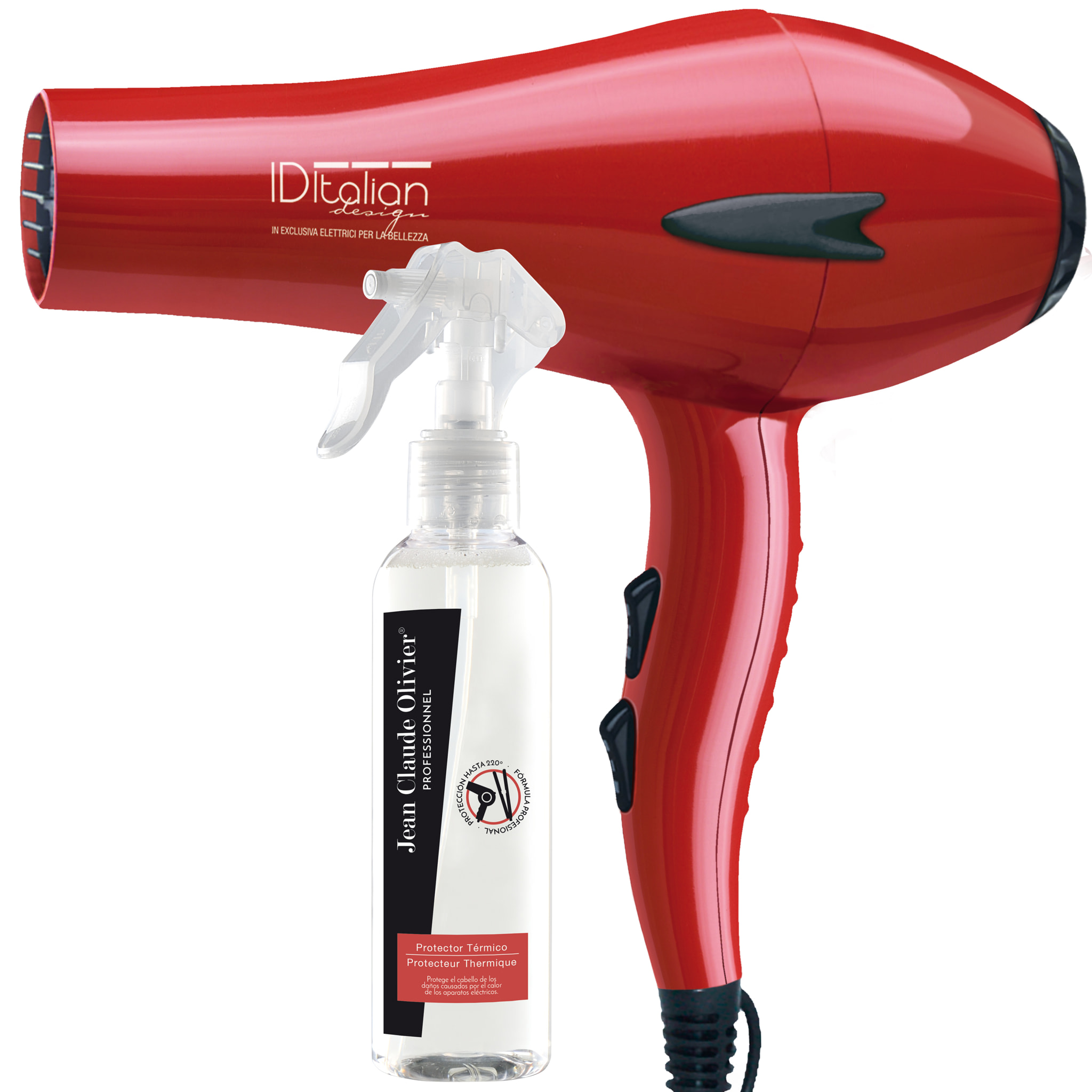 Sèche-cheveux gti2600 force plus - 2200w - rouge