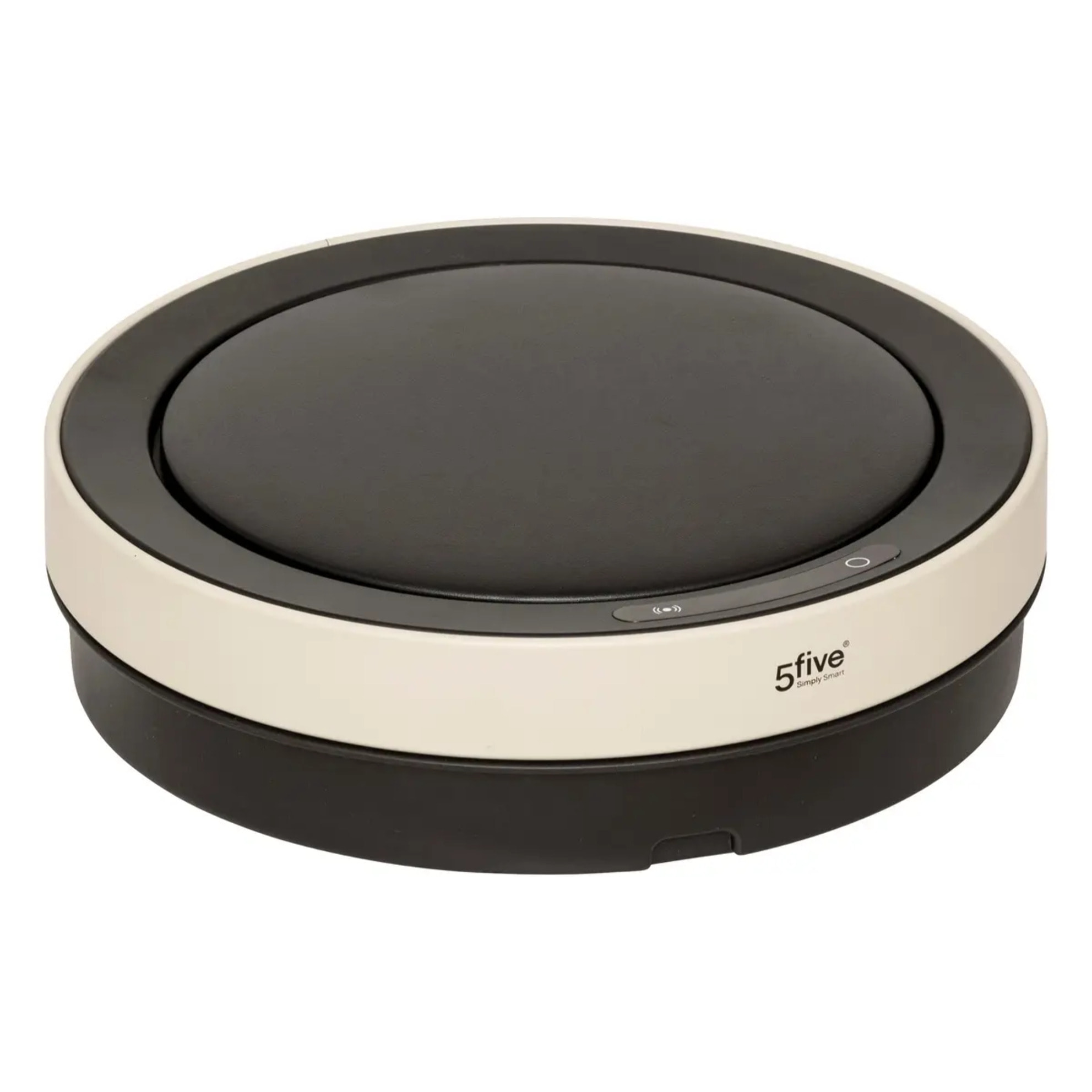 Poubelle automatique "Delta" en métal beige 40L