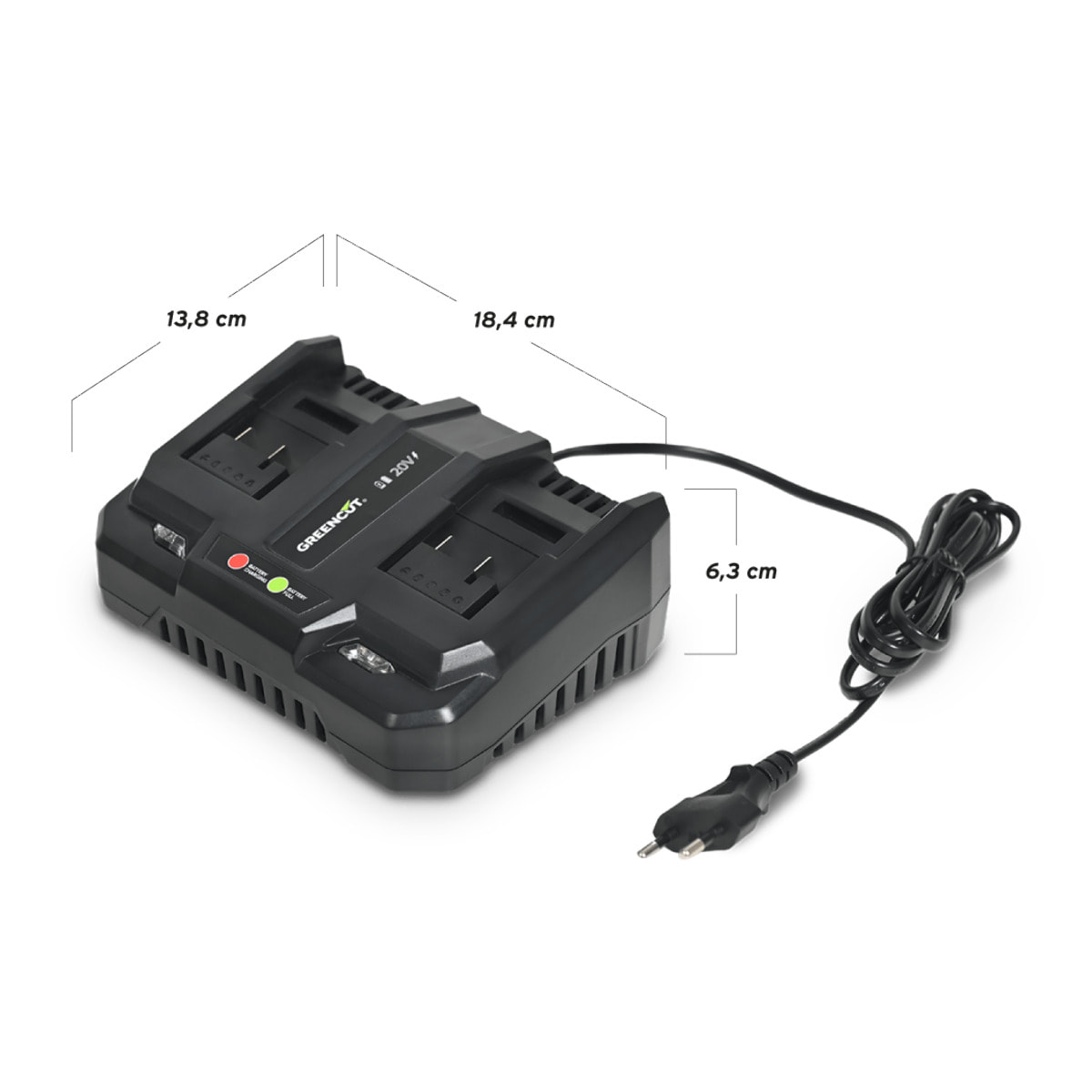 Cargador para baterias de litio  GREENCUT CBD22024L