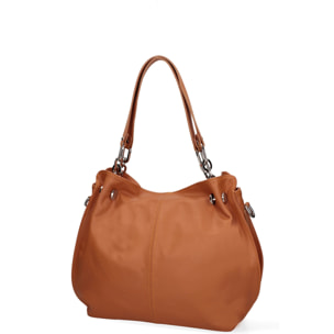 Borsa a mano da donna Made in Italy - Modello Ereba - 100% pelle - 38.0 x 30.0 x 12.0 cm